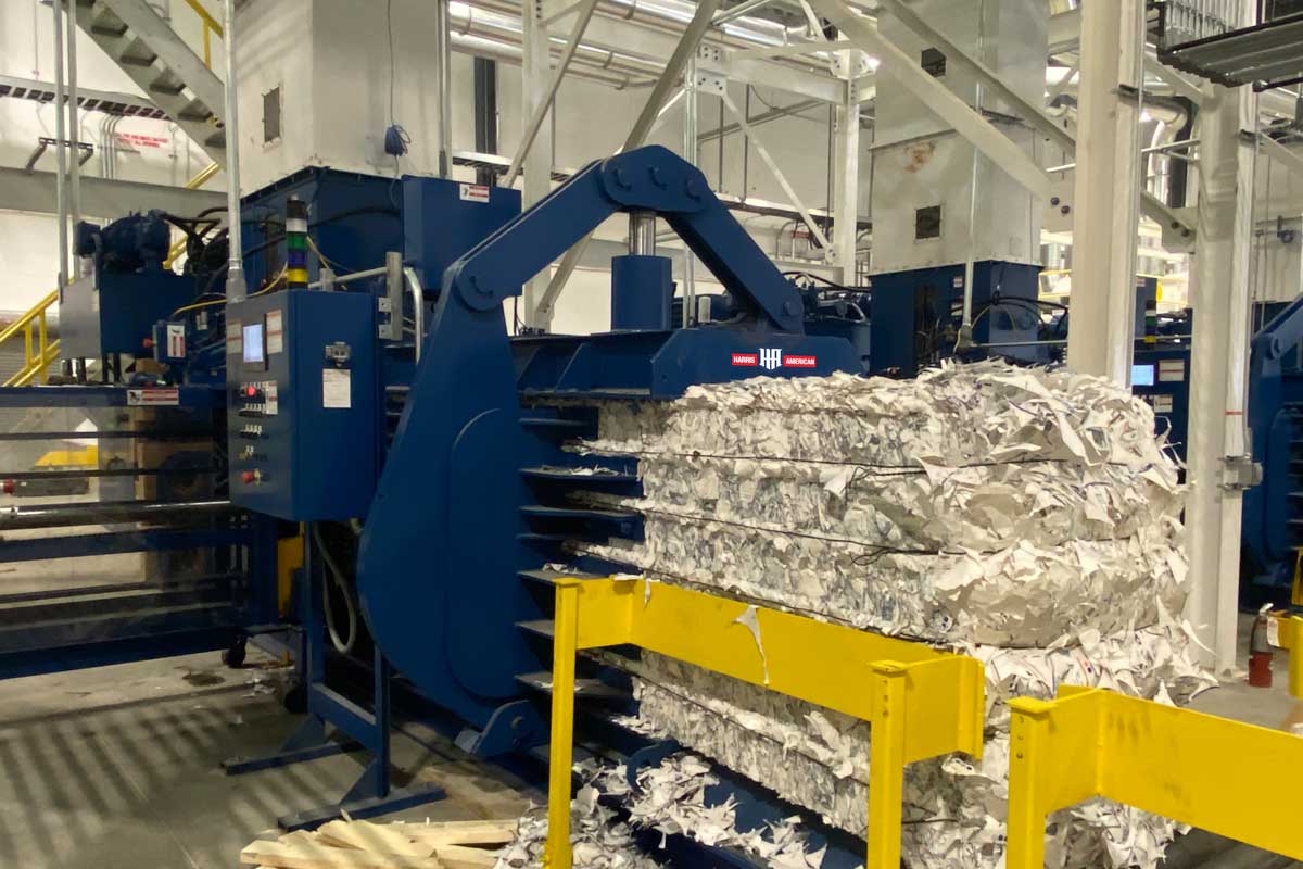 29N Series Baler Making Bales Of Paper