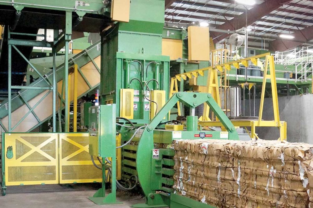 Harris American Co. Cardboard Baler Green And Yellow