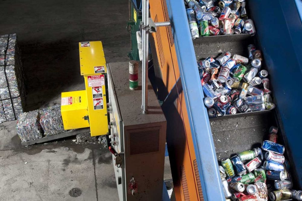 Harris American Co. Bisquitter Machine Showing Conveyor With Cans