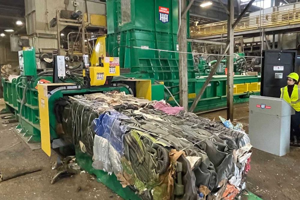 Harris American Co. Lid Baler In Green And Yellow